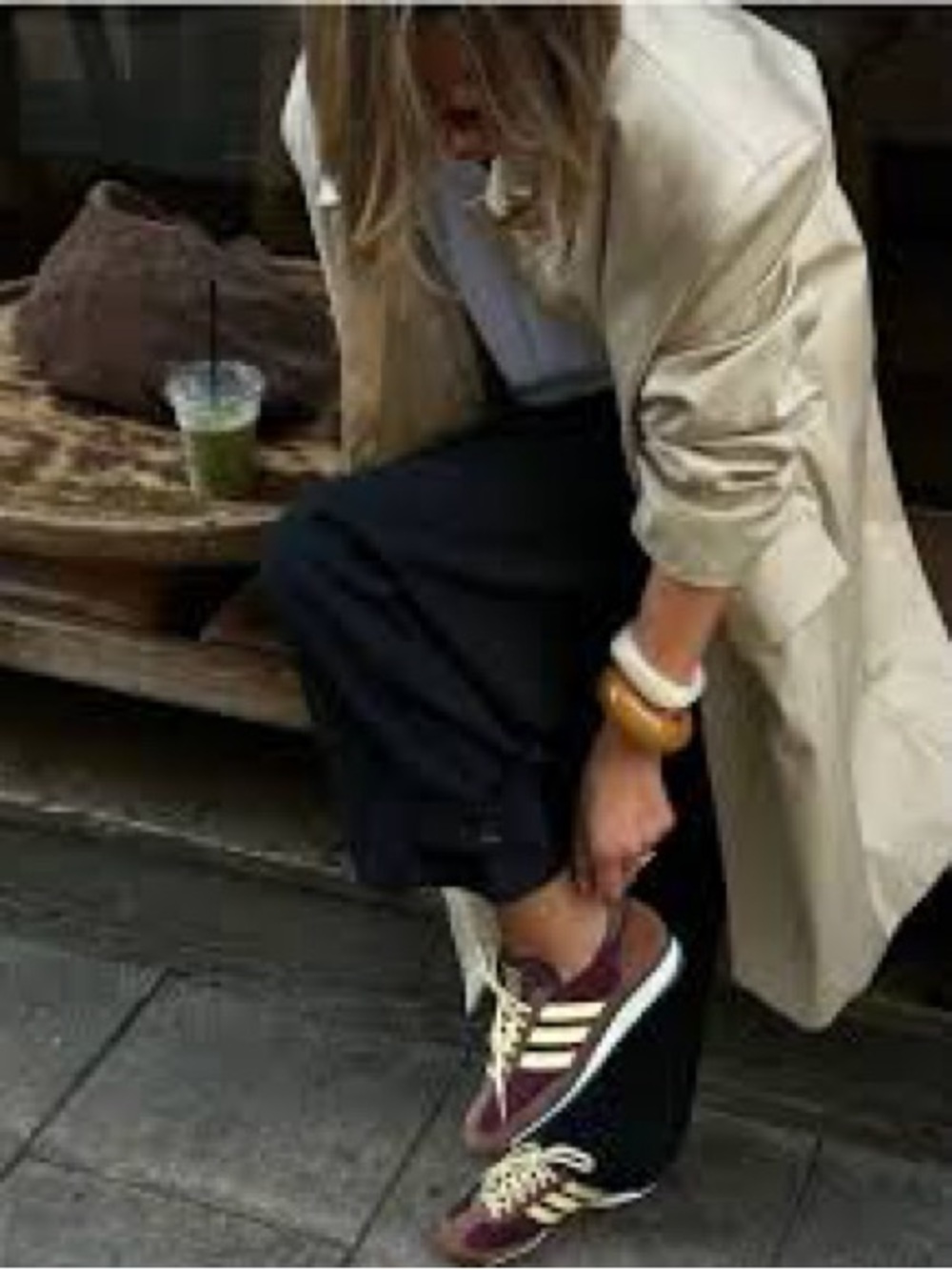 adidas Women's Maroon and Yellow Sneakers - Picture 2 of 13